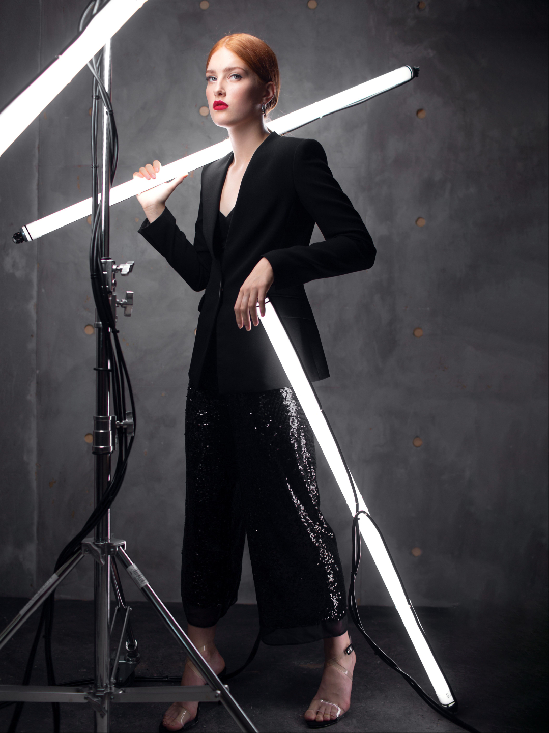Studio lighting setup